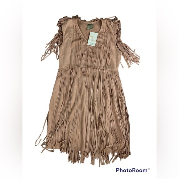 Vegan suede fringe dress ON SALE🎊🎉🥳 - Picture 6 of 7